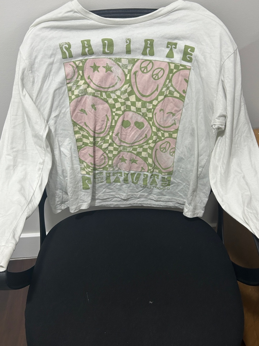 Radiate Positive White Long Sleeve Graphic Tee